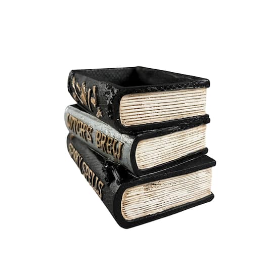 8" Black & White Stacked Spell Books Pot by Ashland®